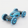 RC Car Stunt Car para Niños, Coche a Control Remoto 360° con Acrobacias y Giros, Auto RC Todoterreno para Niños y Niñas, Juguete de Carreras y Regalo de Cumpleaños (Azul y Negro)
